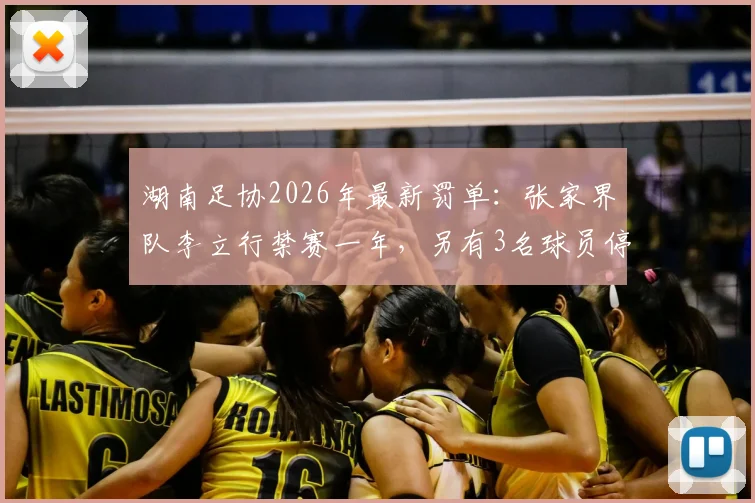 湖南足协2026年最新罚单:张家界队李立行禁赛一年,另有3名球员停赛半年,球场纪律问题引关注