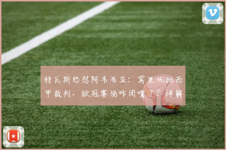 特瓦斯怒怼阿韦洛亚：窝里坑批西甲裁判，欧冠赛场咋闭嘴了？详解两人争议焦点